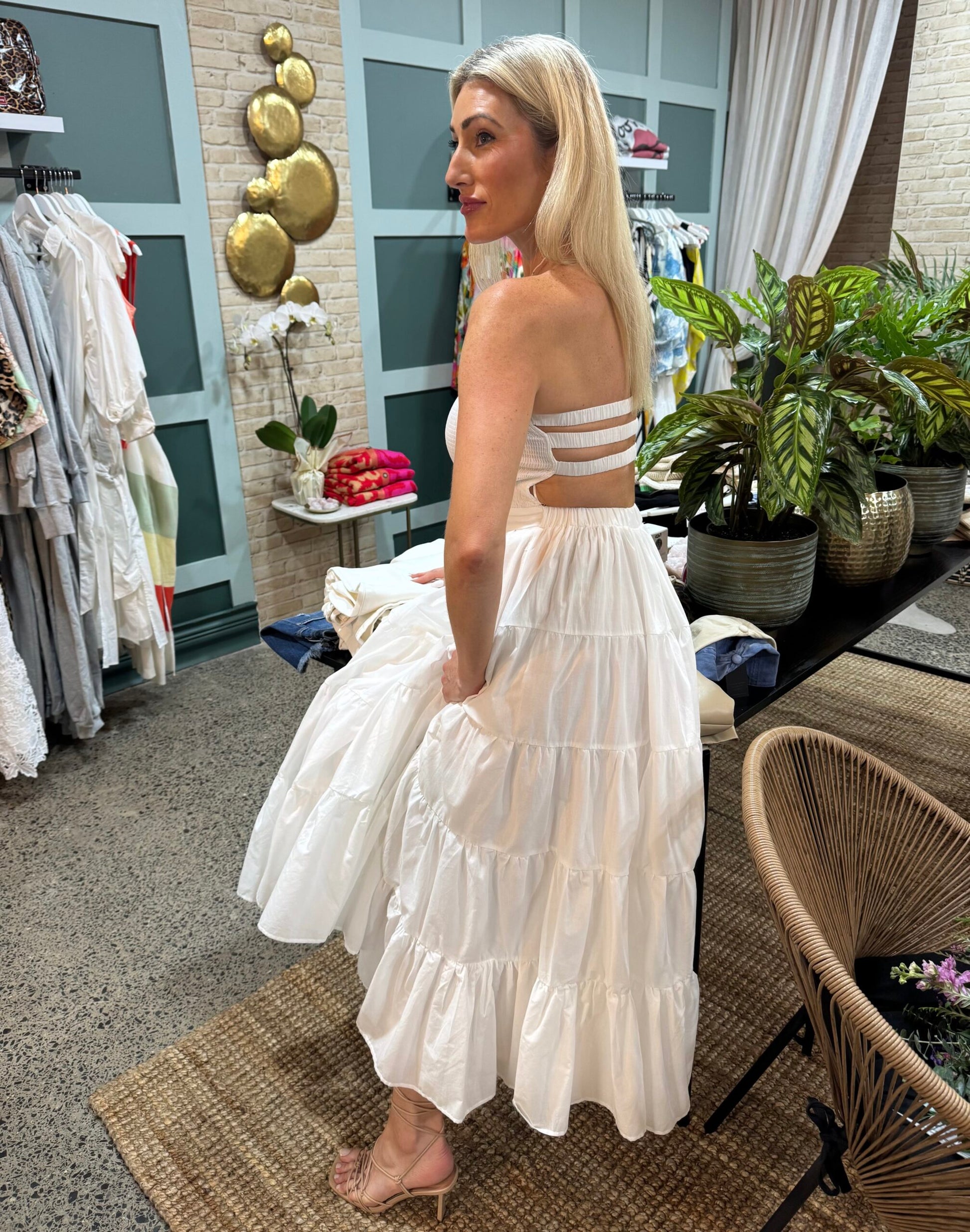 Chasing Sunlight Tiered Maxi Dress