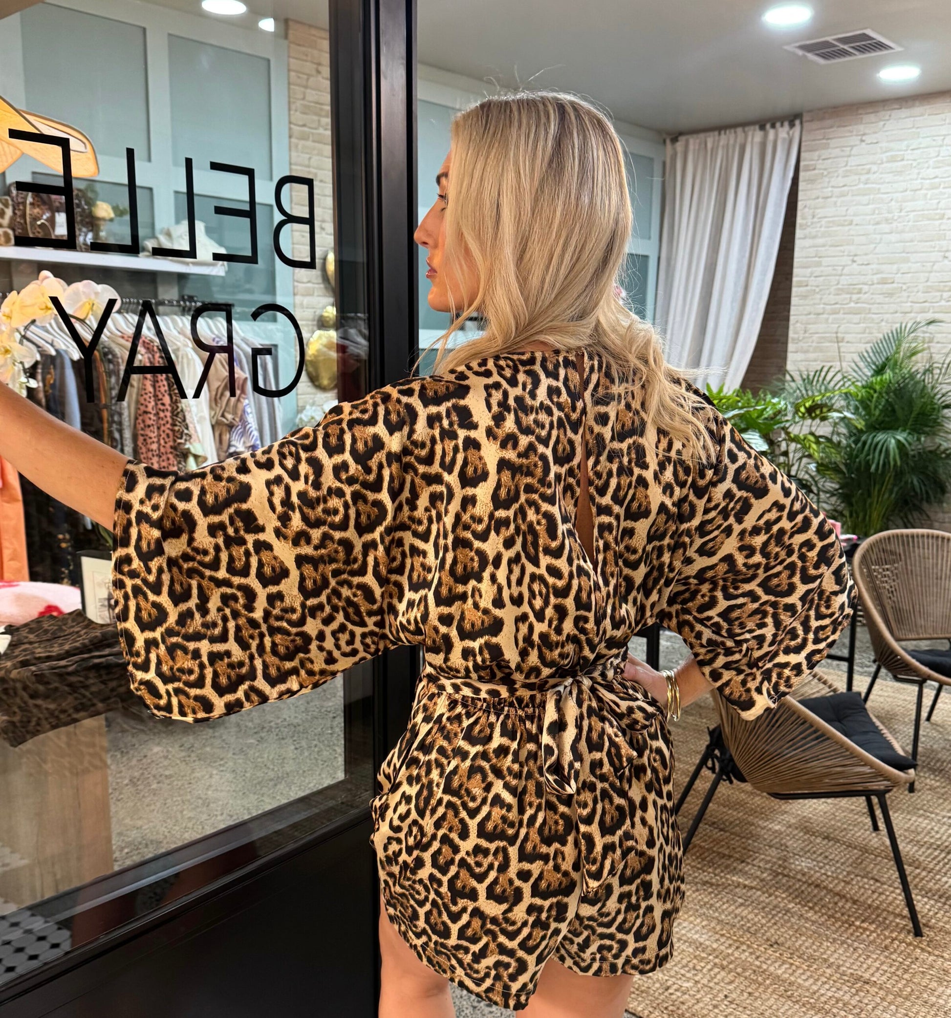 Wild & Out Leopard Playsuit