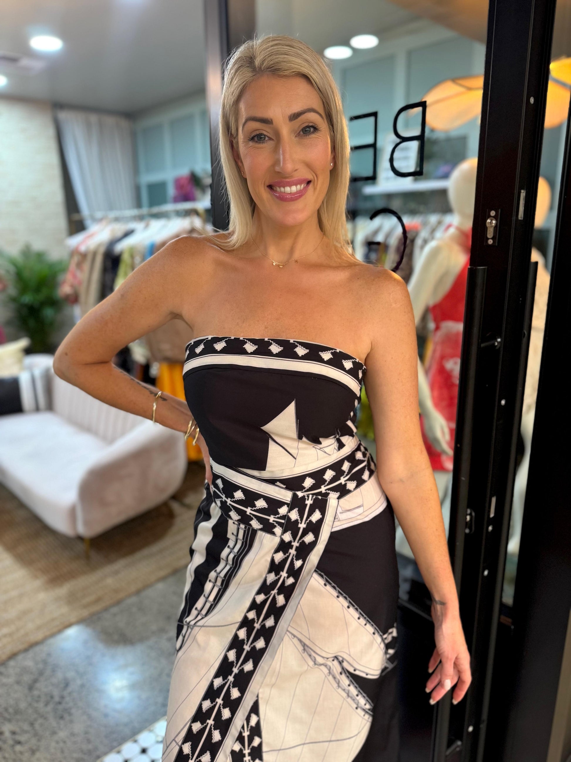 Sail Away Printed Midi Dress