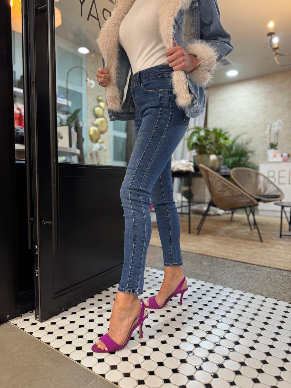 Cowboy Skinny Stretch Double Side Panel Jeans