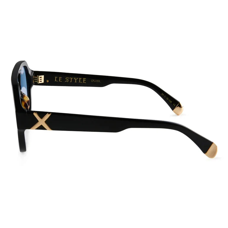 Oscar x Frank Le Style Gloss Black / Blue Photochromic