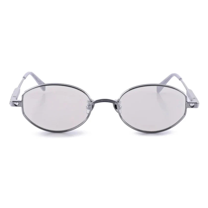Oscar x Frank Provenza Silver / Heart Diamonds Mirror Lens