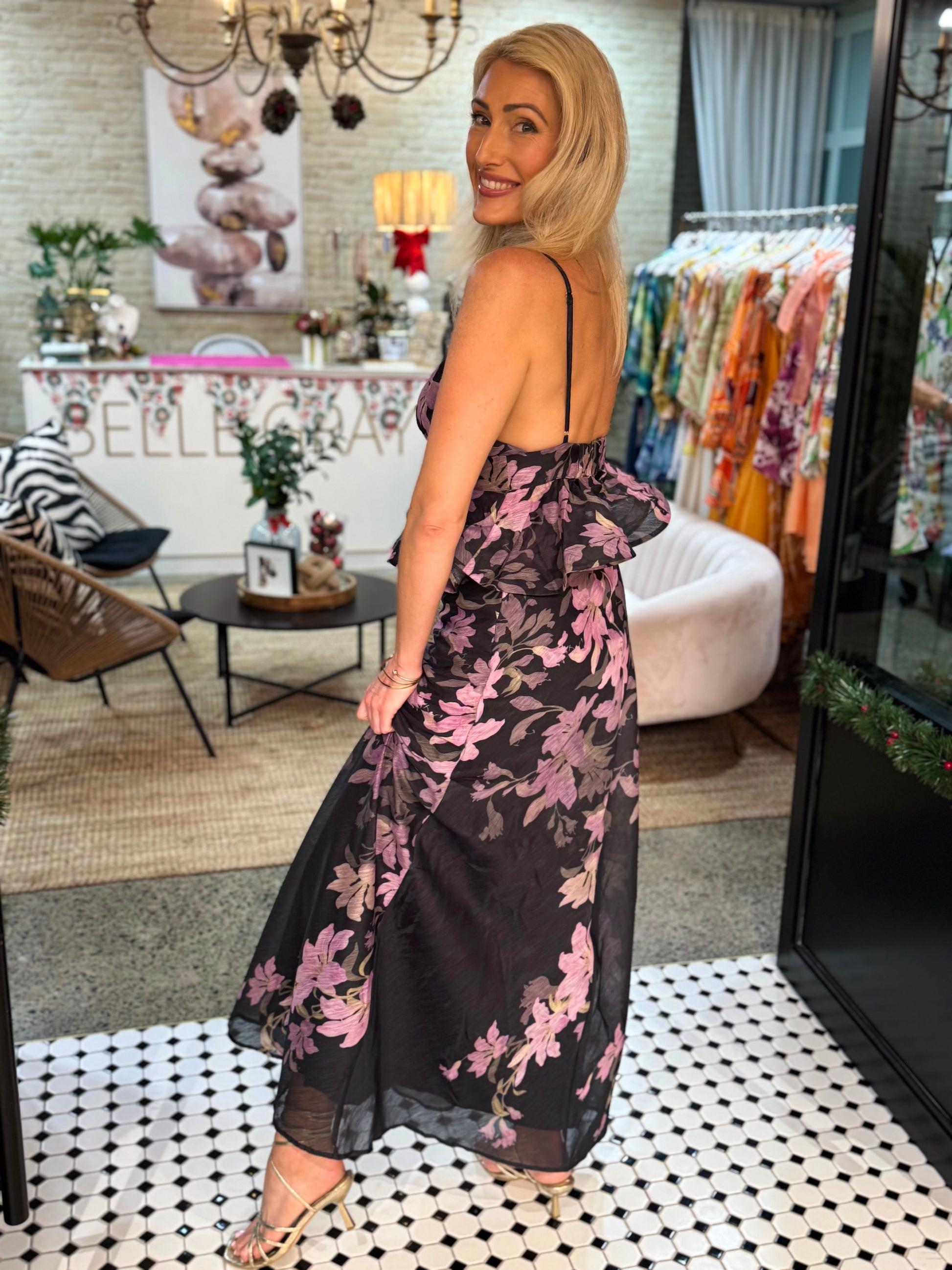 Amethyst Floral Maxi Dress