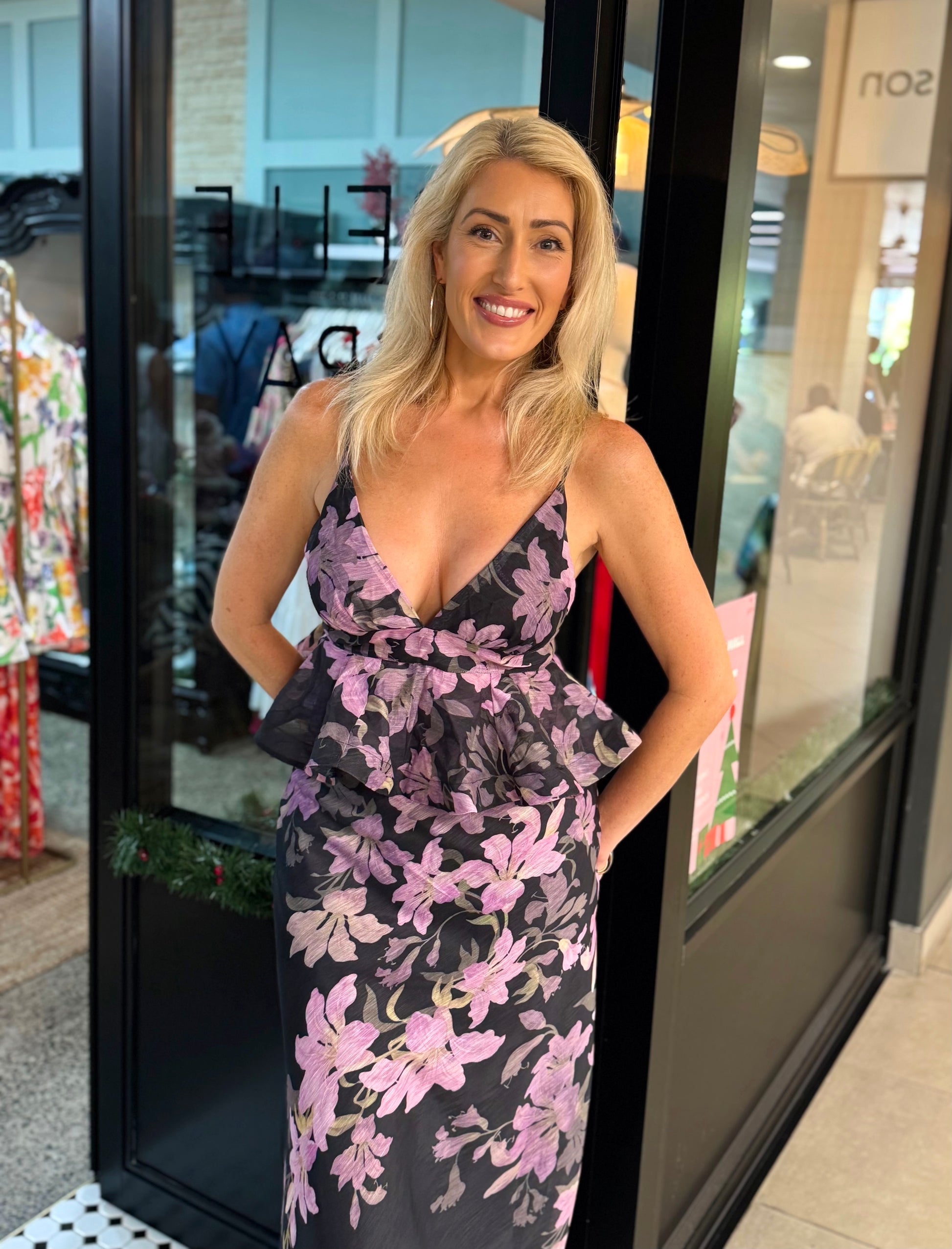 Amethyst Floral Maxi Dress