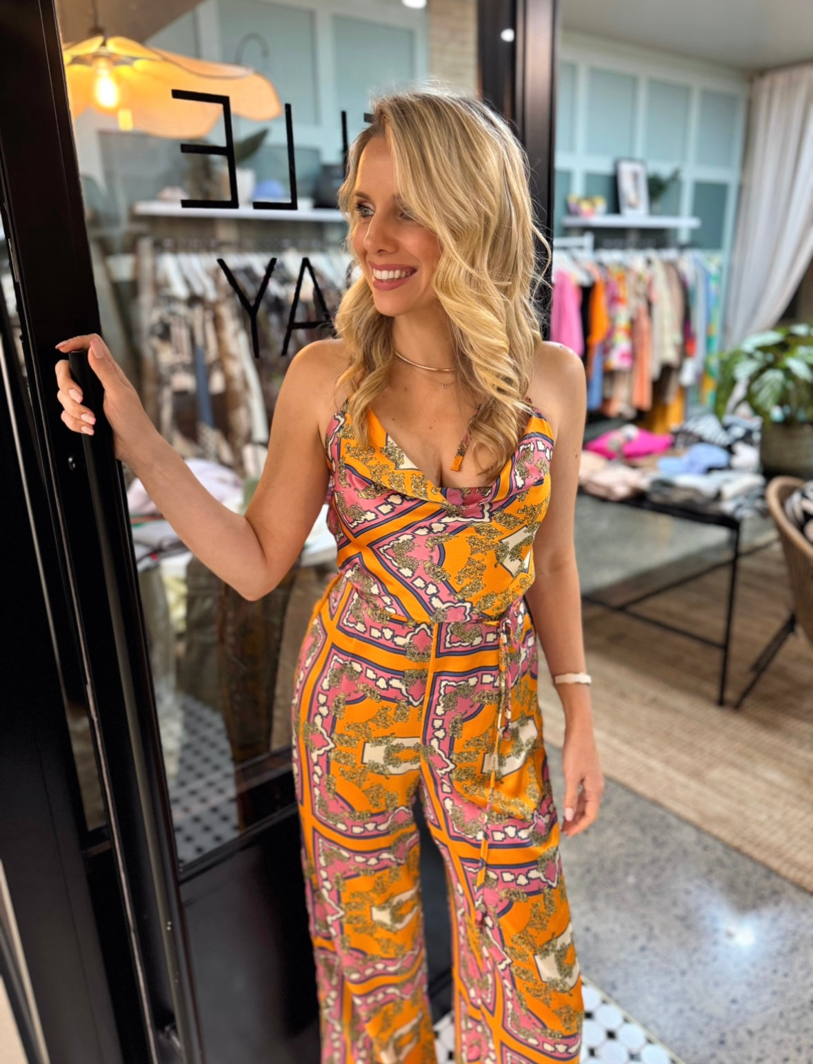 Marrakech Printed Tie Jumpsuit