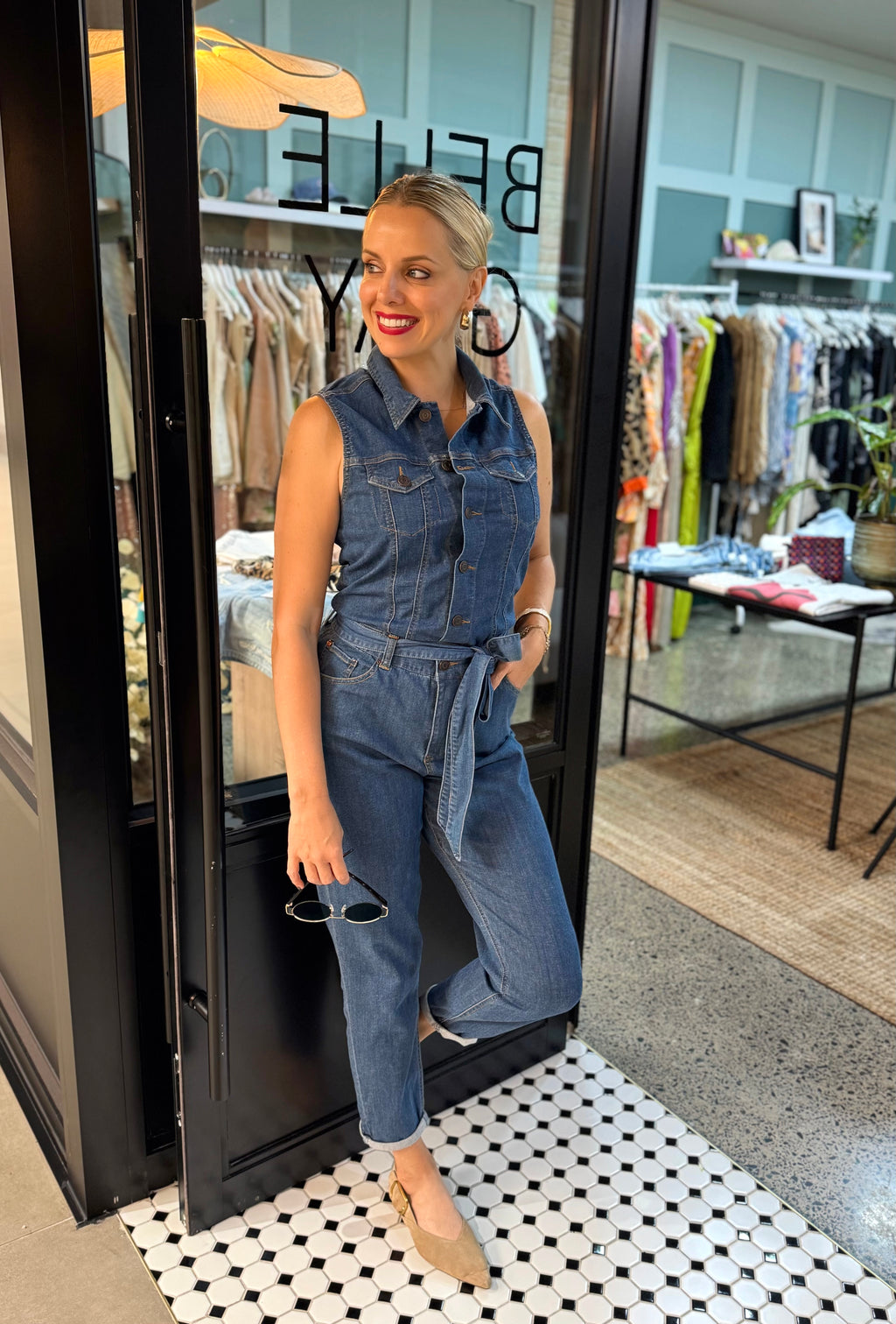 LA Loving Denim Jumpsuit