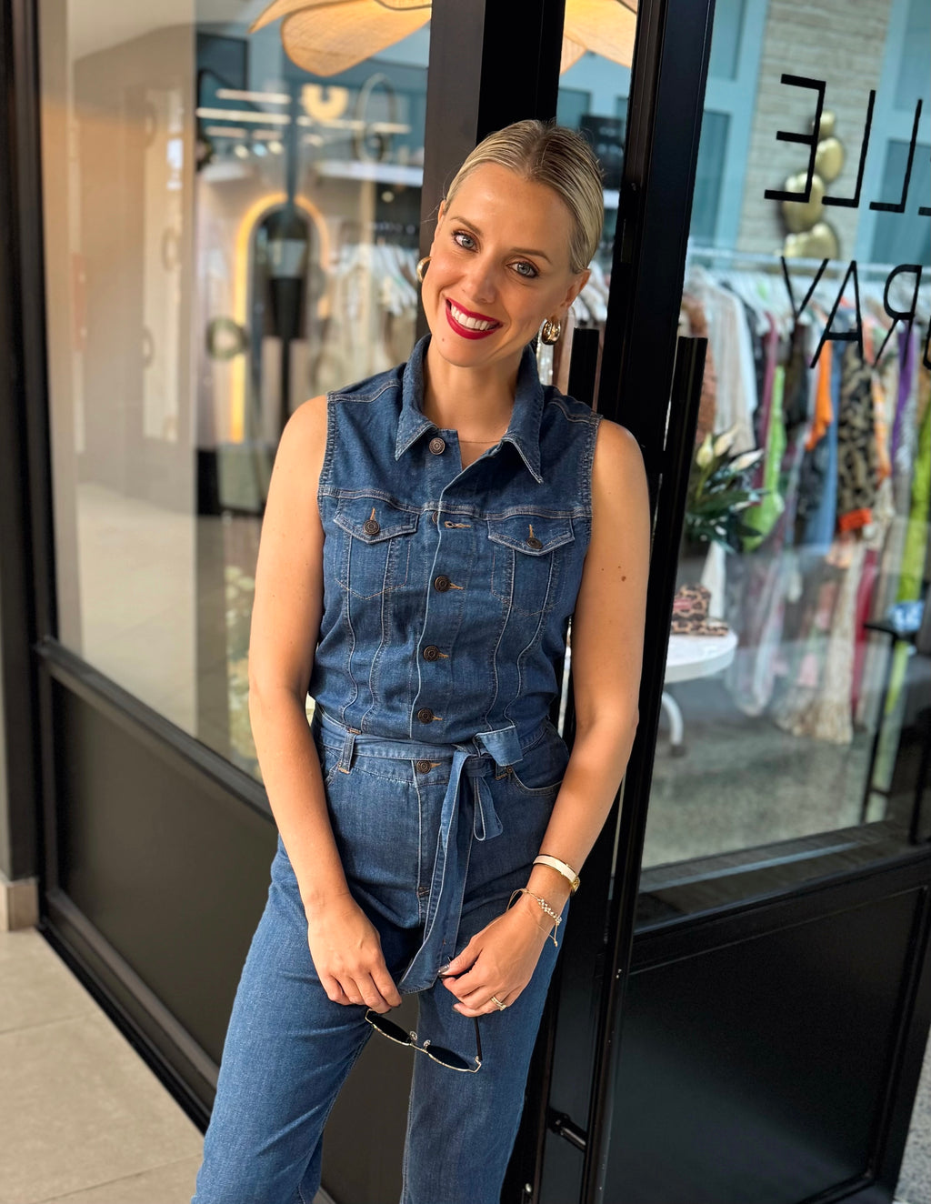 LA Loving Denim Jumpsuit