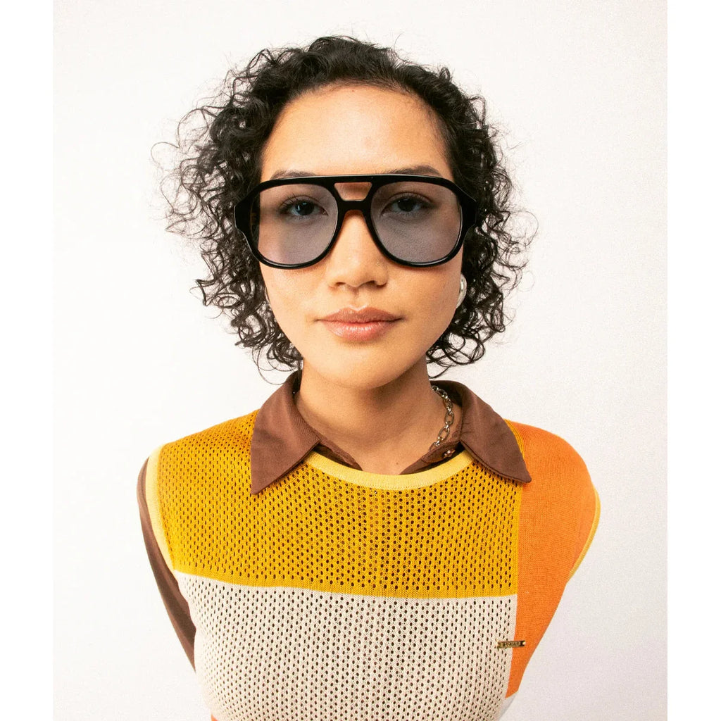 Oscar x Frank Le Style Gloss Black / Blue Photochromic