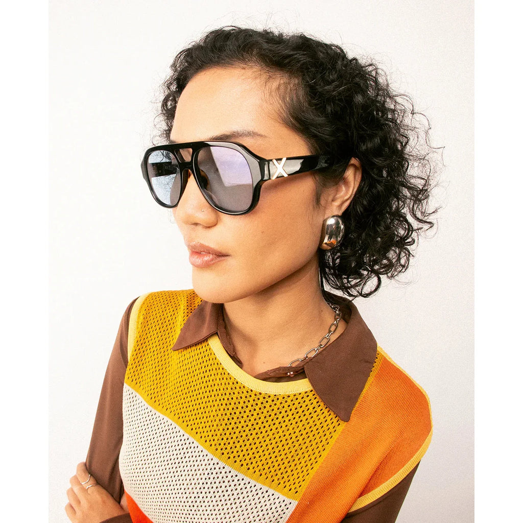 Oscar x Frank Le Style Gloss Black / Blue Photochromic