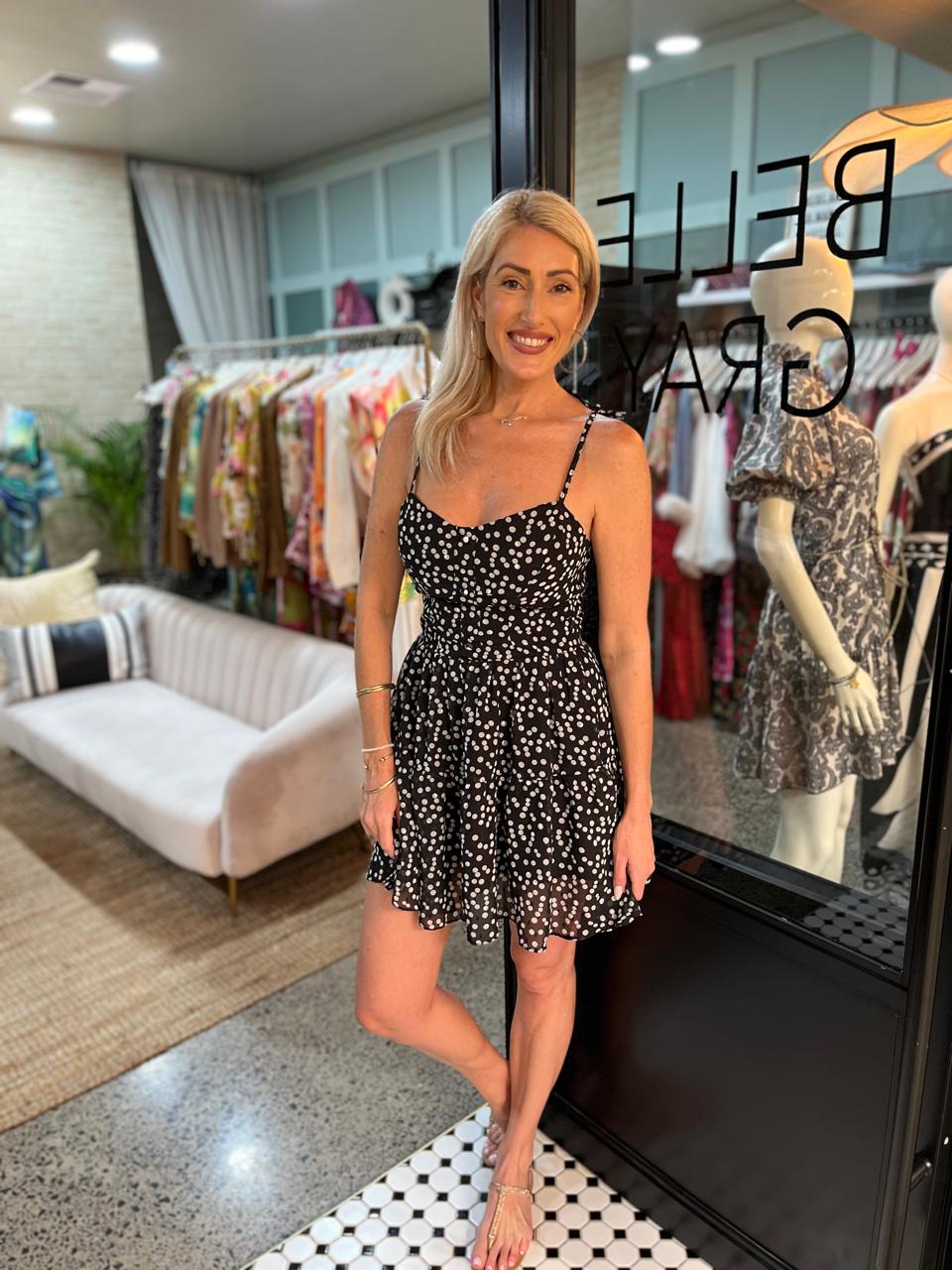 Dotty Darling Tie Strap Dress