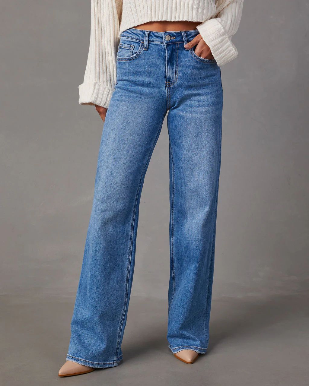 Lacey High Rise Wide Leg Jeans