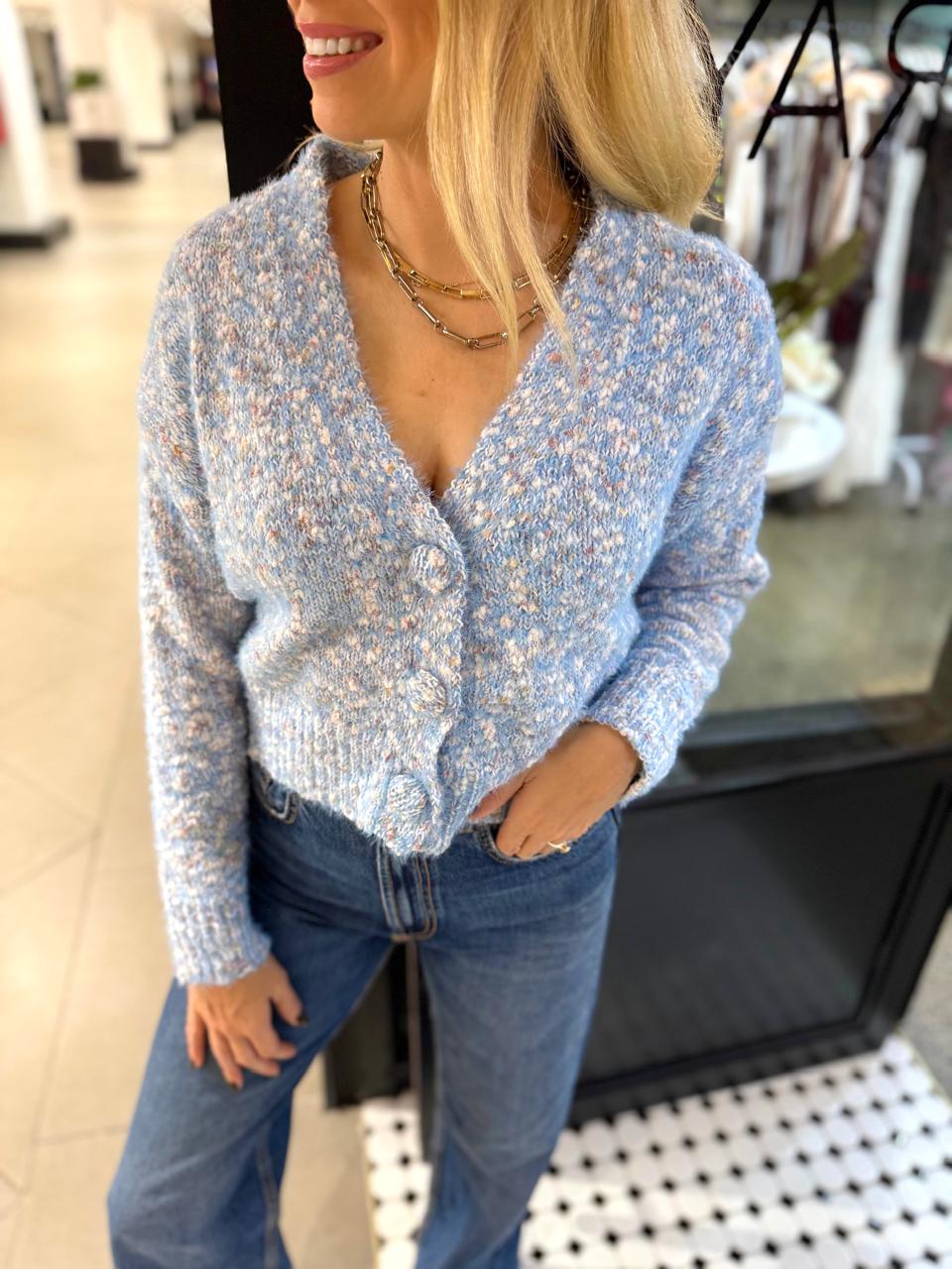 Moon Flower Fuzzy Knit