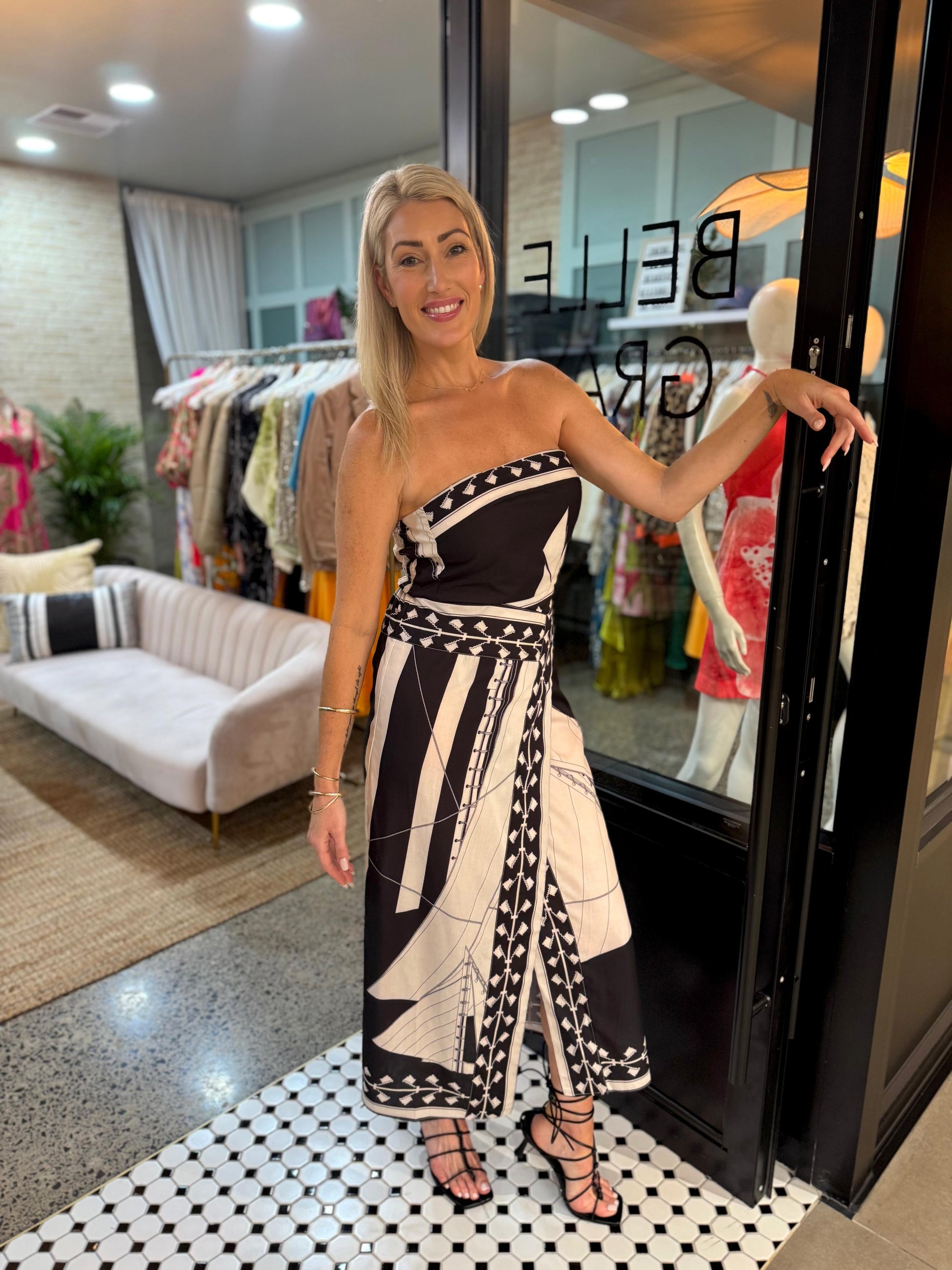 Sail Away Printed Midi Dress