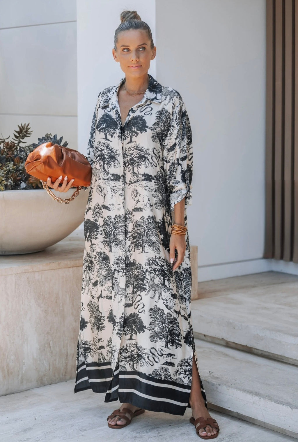 Wild About You Long Shirt Dress