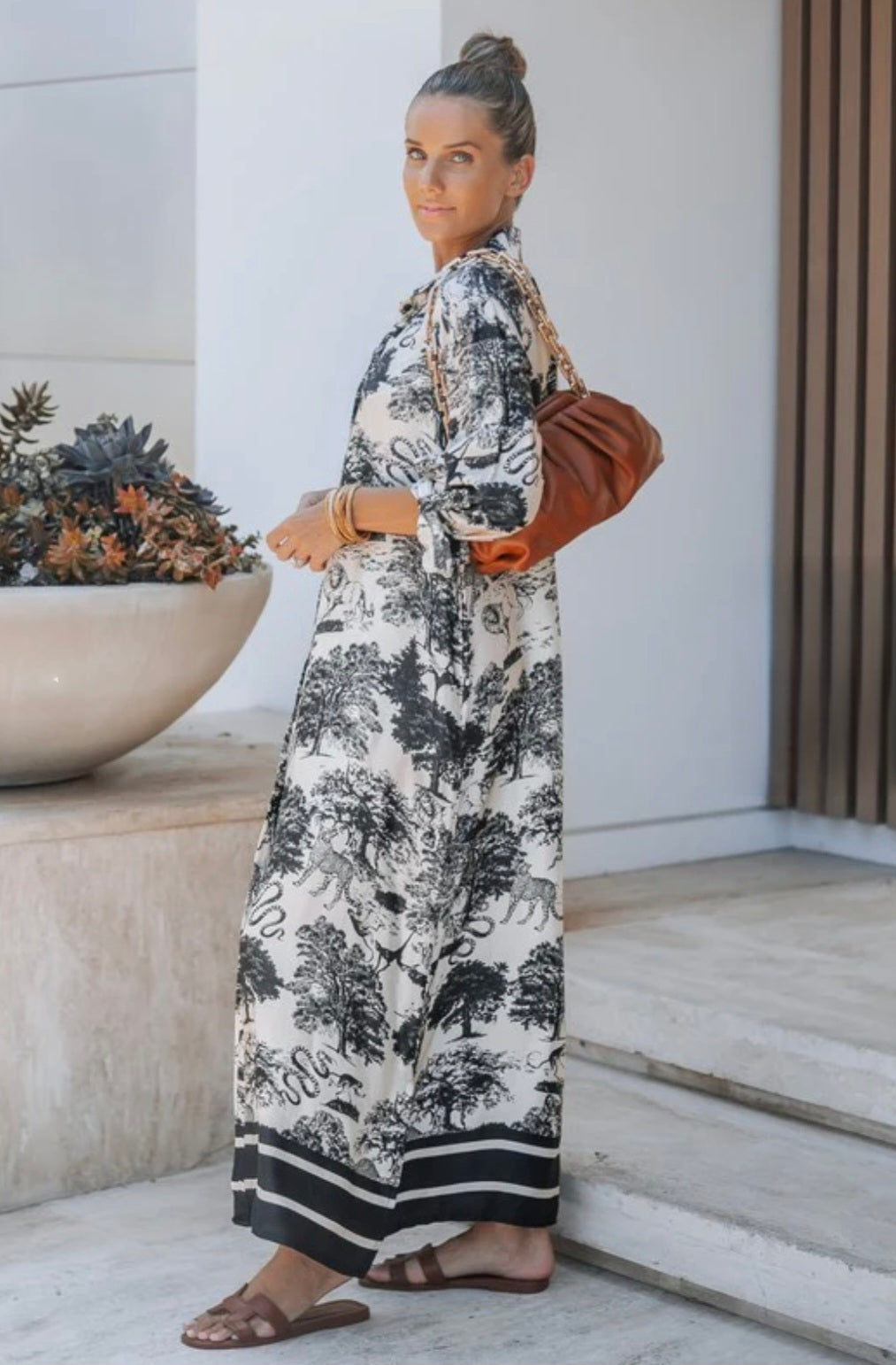 Wild About You Long Shirt Dress