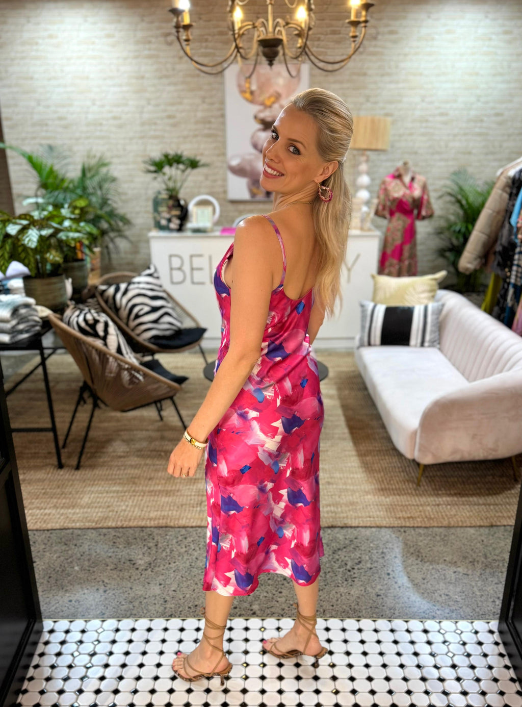 Aurora Cowls Neck Dress