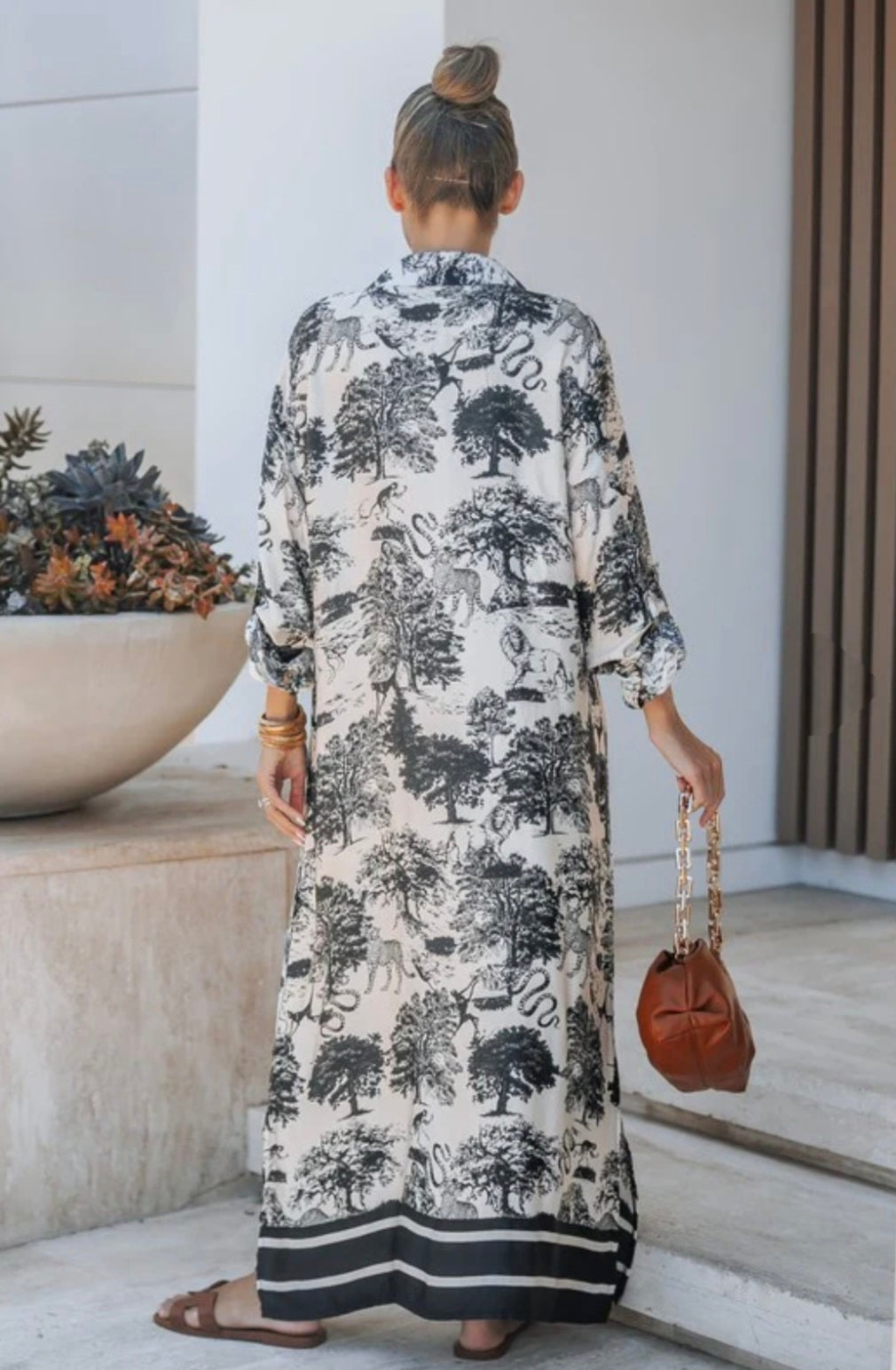 Wild About You Long Shirt Dress