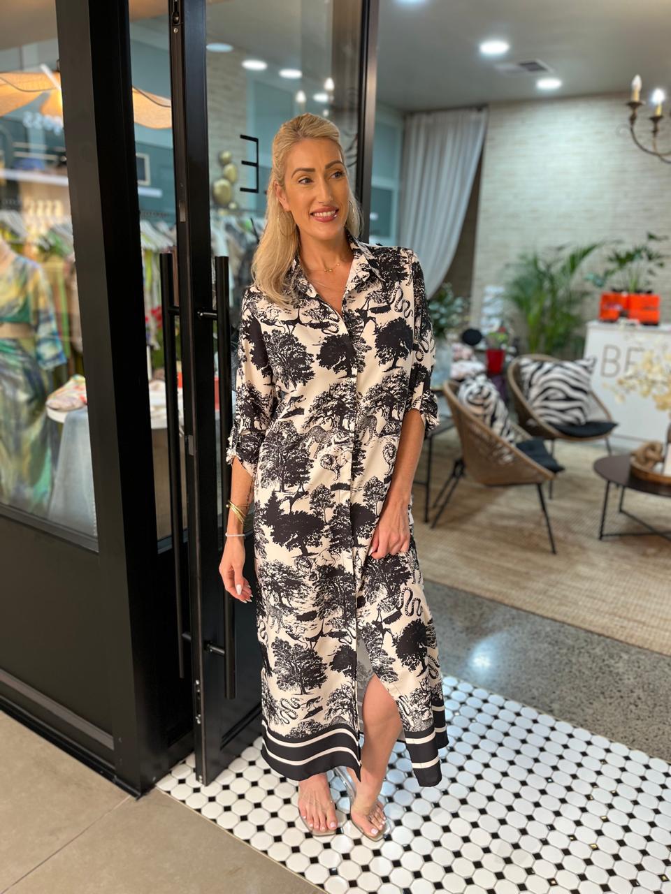 Wild About You Long Shirt Dress